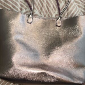 Bath and body works rose gold tote